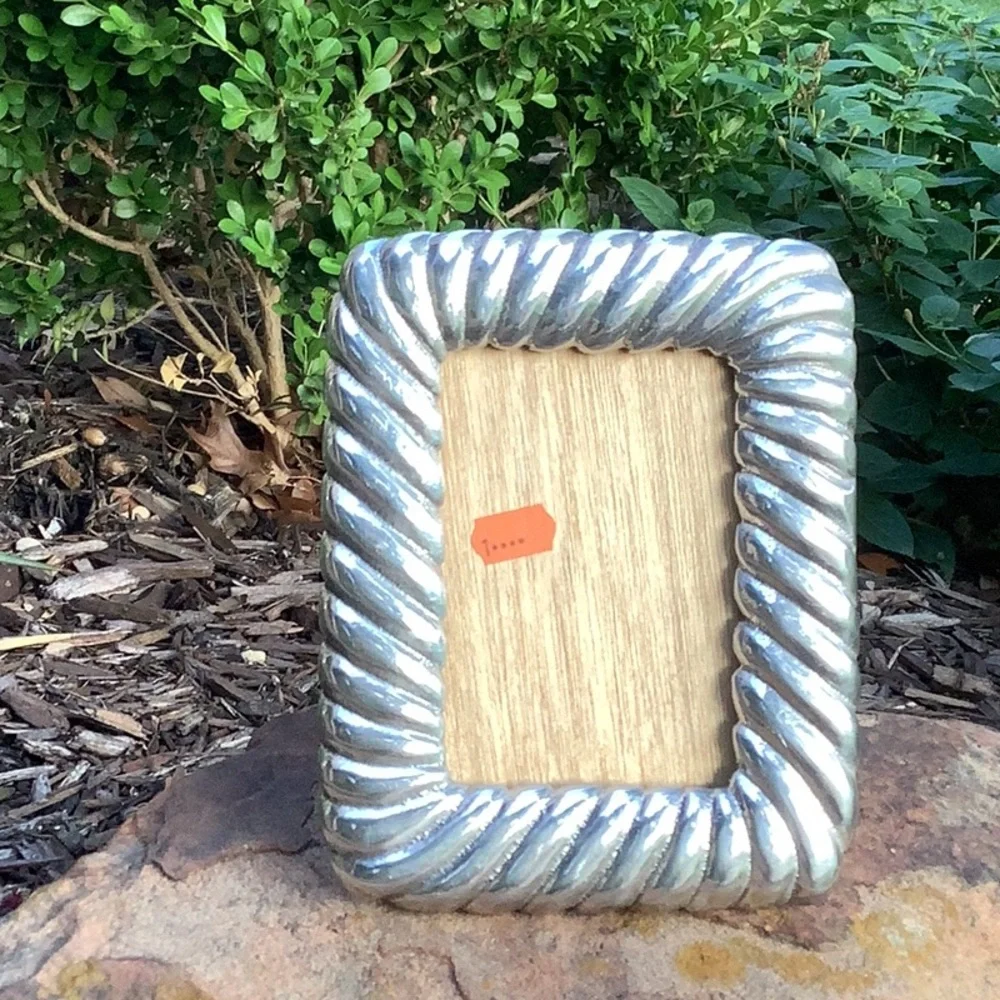 Mexican Rope Border Pewter Frame
